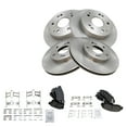 thumbnail image 1 of TRQ Front and Rear Brake Pad & Rotor Kit Brake Pads Brake Rotor Semi-Metallic Fits Select 1998-2002 Honda Accord, 1 of 5