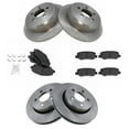 thumbnail image 1 of TRQ Front and Rear Brake Pad & Rotor Kit Brake Pads Brake Rotor Semi-Metallic Fits Select 2007-2011 Dodge Nitro 2008-2012 Jeep Liberty, 1 of 7