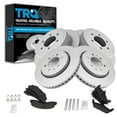 thumbnail image 1 of TRQ Front and Rear Brake Pad & Rotor Kit Brake Pads Brake Rotor Semi-Metallic Premium G-Coated Fits Select 2010-2011 Ford F-150, 1 of 5