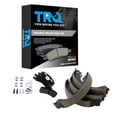 thumbnail image 1 of TRQ Front and Rear Brake Pad Set Ceramic Hardware Fits 2017-2019 Mitsubishi Mirage G4, 1 of 5
