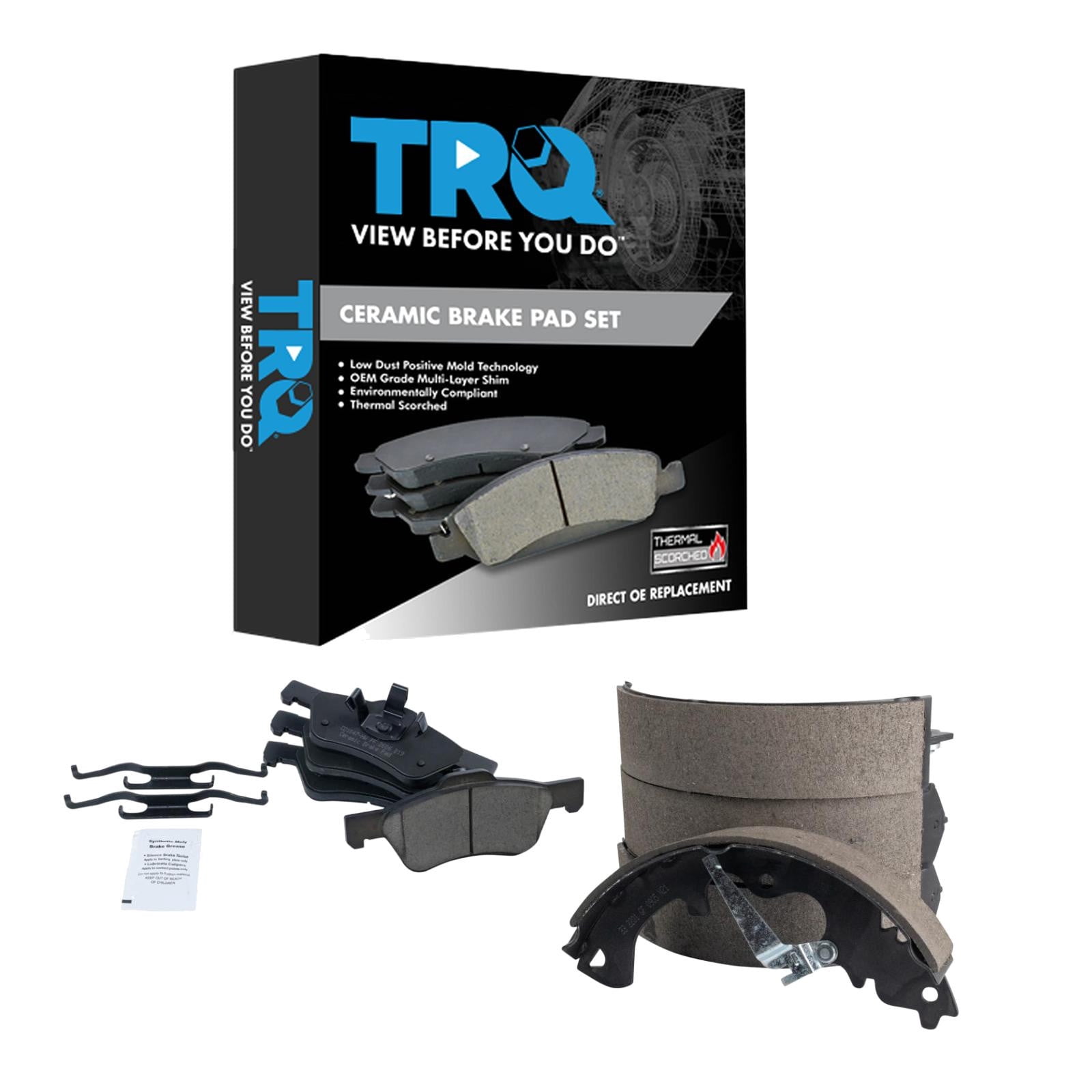 4-Piece Front Ceramic Brake Pads D1047 – Fits 2008-2010 Ford Escape Mazda Tribute Mercury Mariner