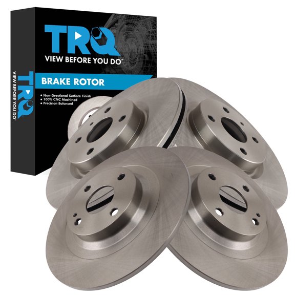 TRQ Front and Rear Brake Rotor Set Fits 2016-2024 Mazda MX-5 Miata