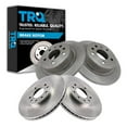 thumbnail image 1 of TRQ Front and Rear Brake Rotors Set Fits Select 1999-2009 Saab 9-5, 1 of 7