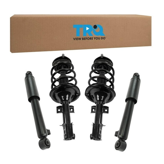 TRQ Front and Rear Complete Strut Assembly & Shock Absorber Kit Complete Strut & Coil Spring Assembly Fits 2007-2012 Hyundai Veracruz