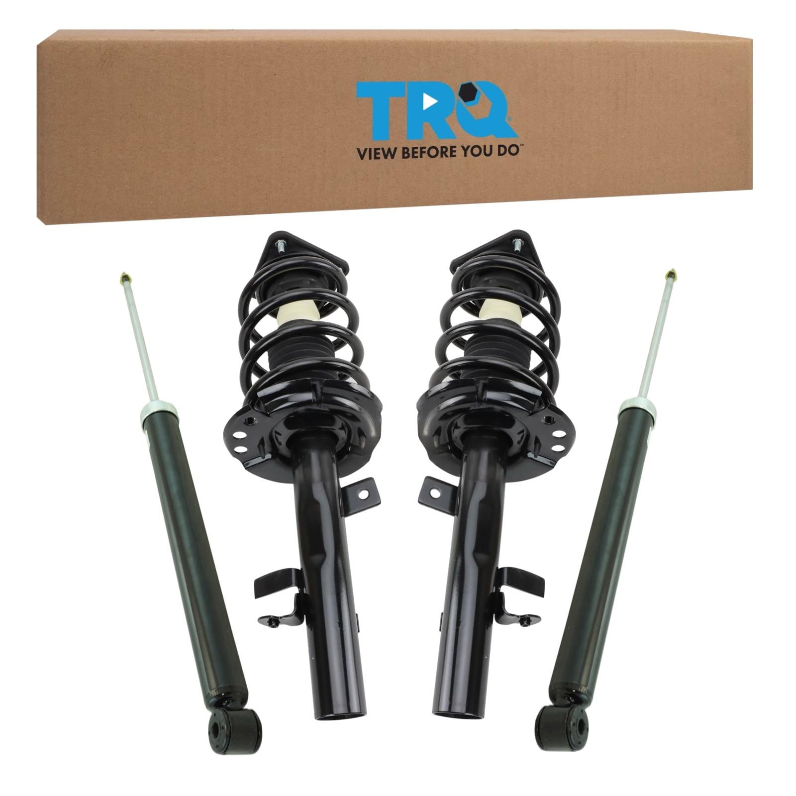 TRQ Front and Rear Complete Strut Assembly & Shock Absorber Kit Complete Strut & Coil Spring Assembly Fits 2015-2019 Lincoln MKC