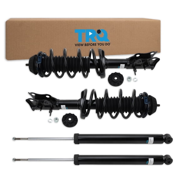 TRQ Front and Rear Complete Strut Assembly & Shock Absorber Kit Complete Strut & Coil Spring Assembly Fits 2016-2022 Honda HR-V