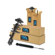 TRQ Front and Rear Complete Strut Assembly & Shock Absorber Kit Complete Strut & Coil Spring Assembly Fits 2003-2007 Nissan Murano