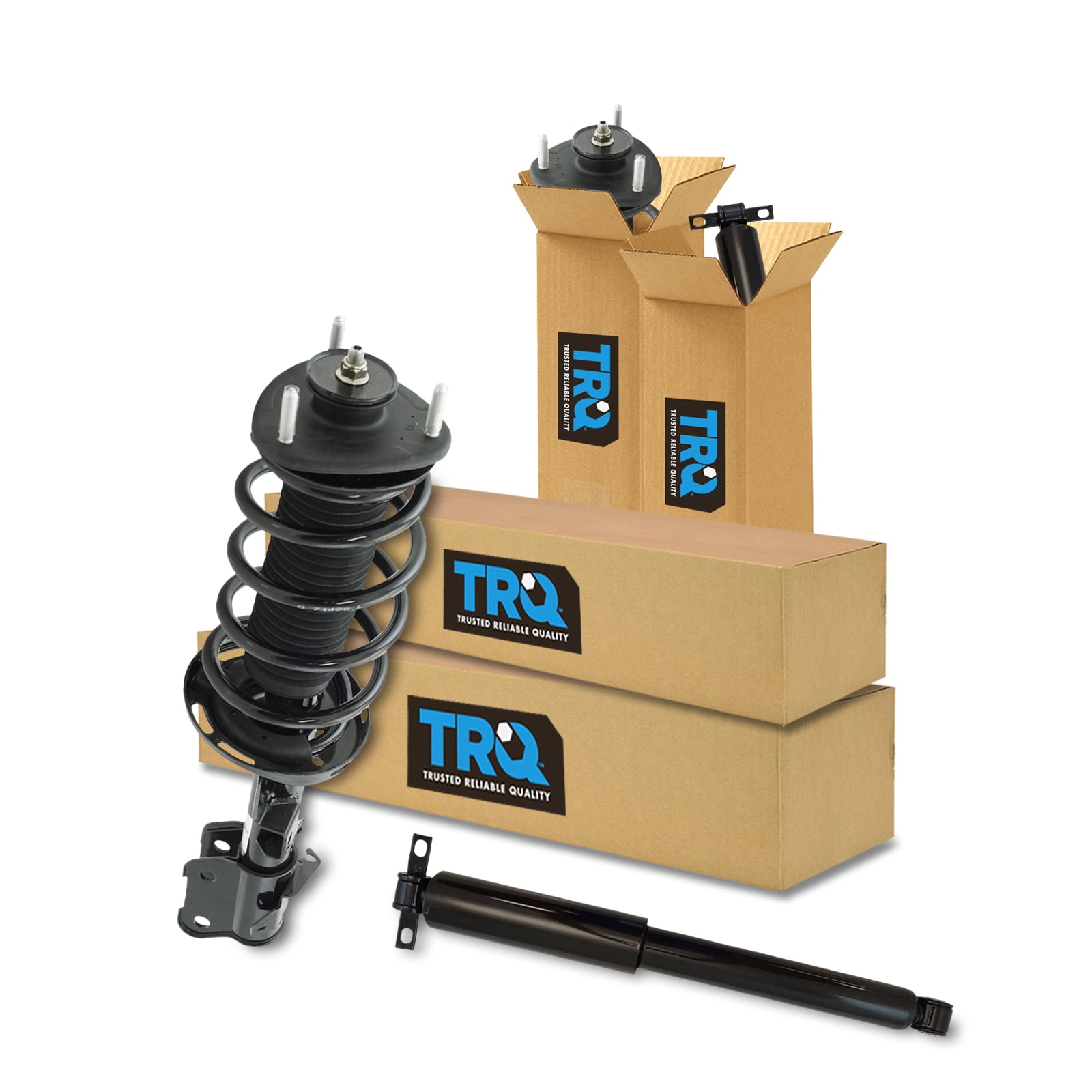 TRQ Front And Rear Complete Strut Assembly & Shock Absorber Kit Complete Strut Coil Spring Assembly Fits Select 2012 2022 Dodge Challenger Charger - View #11