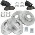 thumbnail image 1 of TRQ Front and Rear Performance Brake Pad & Rotor Kit Brake Pads Brake Rotors Set Ceramic Premium G-Coated Fits Select 2001-2006 Hyundai Santa Fe, 1 of 4