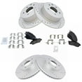 thumbnail image 1 of TRQ Front and Rear Performance Brake Pad & Rotor Kit Brake Pads Brake Rotors Set Ceramic Premium G-Coated Fits Select 2002-2006 Nissan Altima, 1 of 6