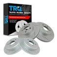 thumbnail image 1 of TRQ Front and Rear Performance Brake Rotors Set Premium G-Coated Cross Drilled & Slotted Fits Select 2001-2002 Ford Explorer Sport, 1 of 6