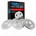 thumbnail image 1 of TRQ Front and Rear Performance Brake Rotors Set Premium G-Coated Cross Drilled & Slotted Fits Select 2006-2011 Buick Lucerne Cadillac DTS, 1 of 6