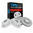 thumbnail image 1 of TRQ Front and Rear Performance Brake Rotors Set Premium G-Coated Cross Drilled & Slotted Fits Select 2010-2013 Kia Forte Forte Koup, 1 of 6