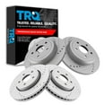thumbnail image 1 of TRQ Front and Rear Performance Brake Rotors Set Premium G-Coated Cross Drilled & Slotted Fits Select 2011-2020 Dodge Durango Jeep Grand Cherokee, 1 of 6