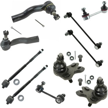 TRQ Front End Kit For Scion TC – Control Arms, Ball Joints, Tie Rods & Sway Bar Links (74325CF)