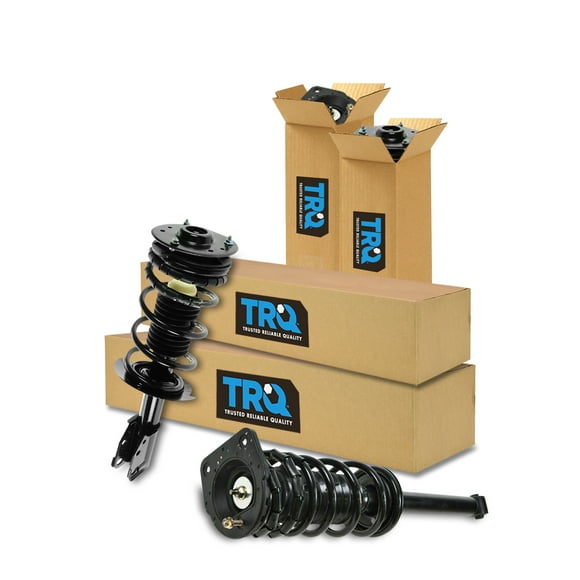 TRQ Front and Rear Strut & Coil Spring Assembly Set Driver & Passenger Sides Fits Select 00-05 Chevrolet Cavalier Pontiac Sunfire