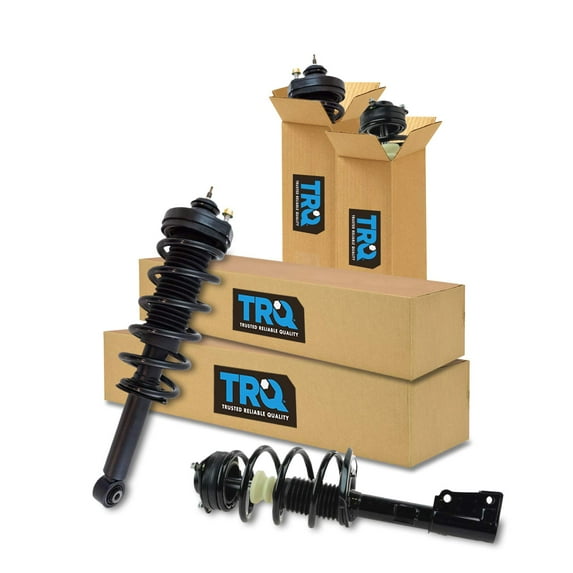 TRQ Front and Rear Strut & Coil Spring Assembly Set Driver & Passenger Sides Fits Select 09-19 Dodge Journey