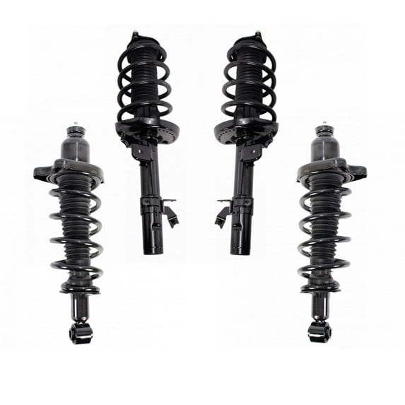 TRQ Front and Rear Strut & Coil Spring Assembly Set Driver & Passenger Sides Fits Select 14-20 Acura MDX