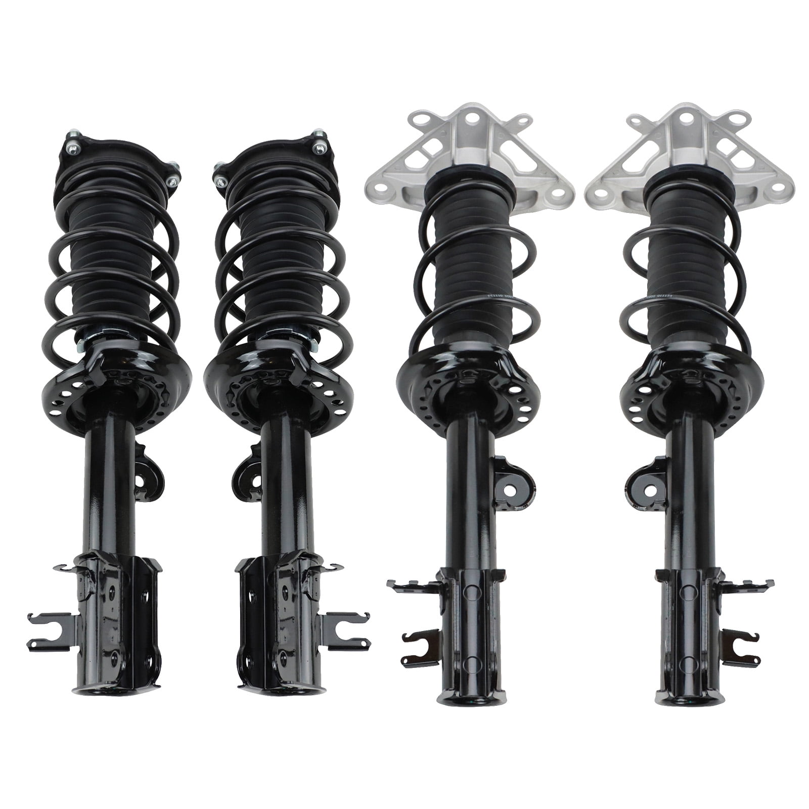 TRQ Front and Rear Strut & Coil Spring Assembly Set Driver & Passenger ...