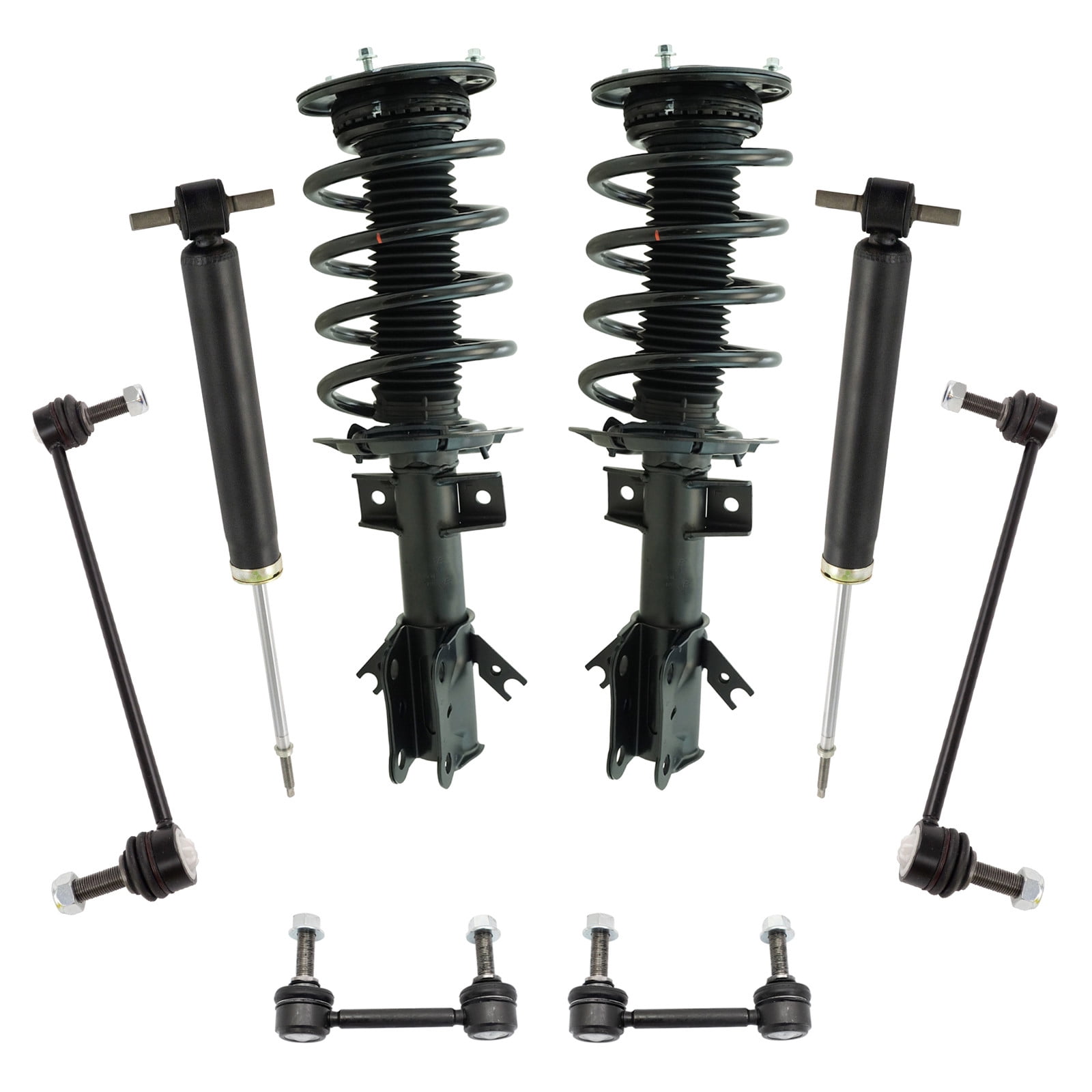 Spring Activities 2020 TRQ Front and Rear Suspension Kit Complete Strut & Coil Spring Assembly ...