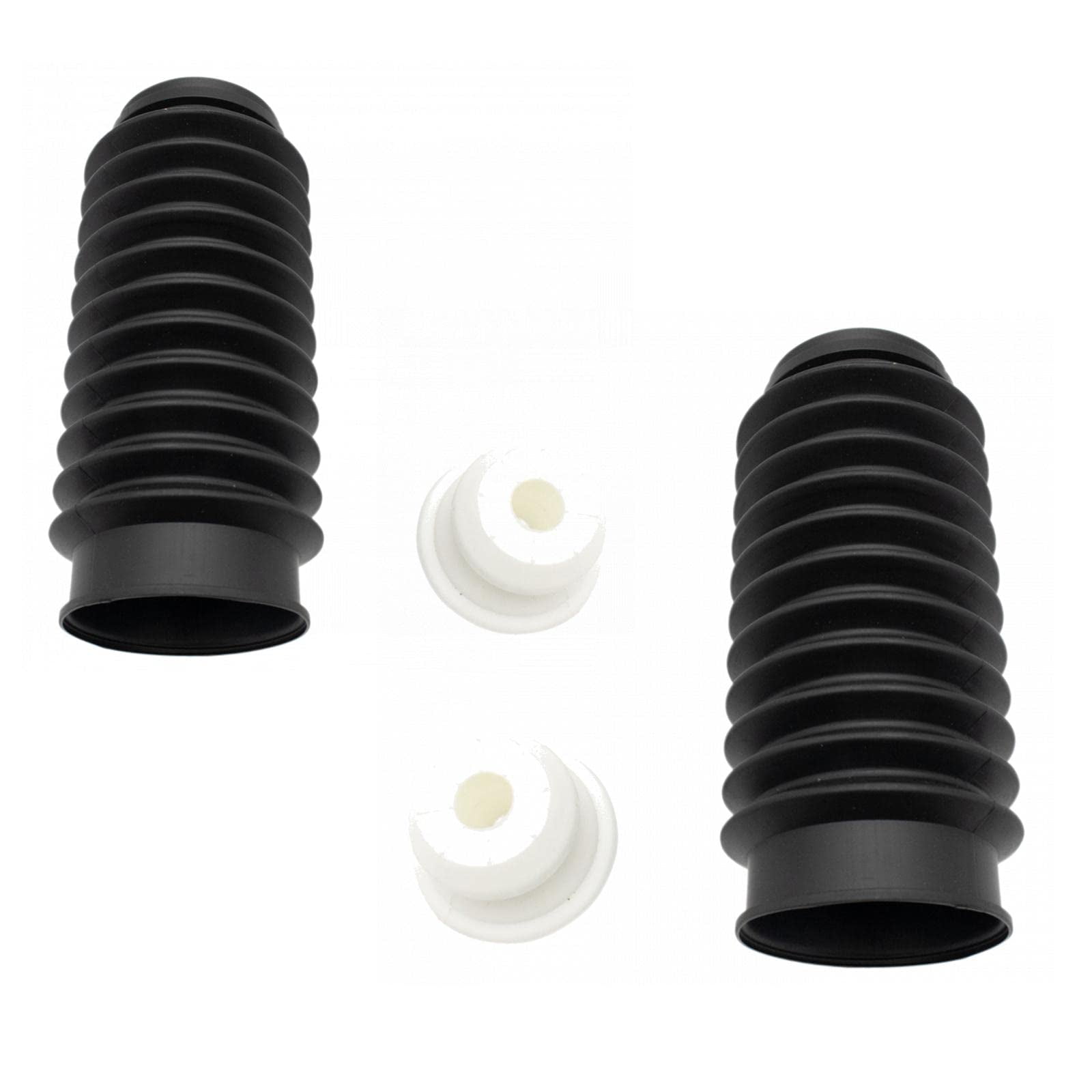 TRQ Front or Rear Strut Bellow & Bumper Stop Pair Set Fits Select Honda Dodge Ford GM Volvo VW