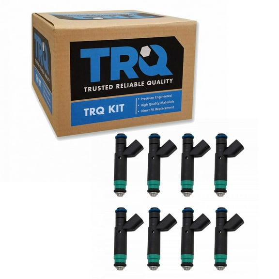TRQ Fuel Injector Kit Set of 8 for Dakota Durango Grand Cherokee Ram 1500 4.7L FIA60330 Fits select: 2002-2007 DODGE RAM 1500, 2001-2007 JEEP GRAND CHEROKEE