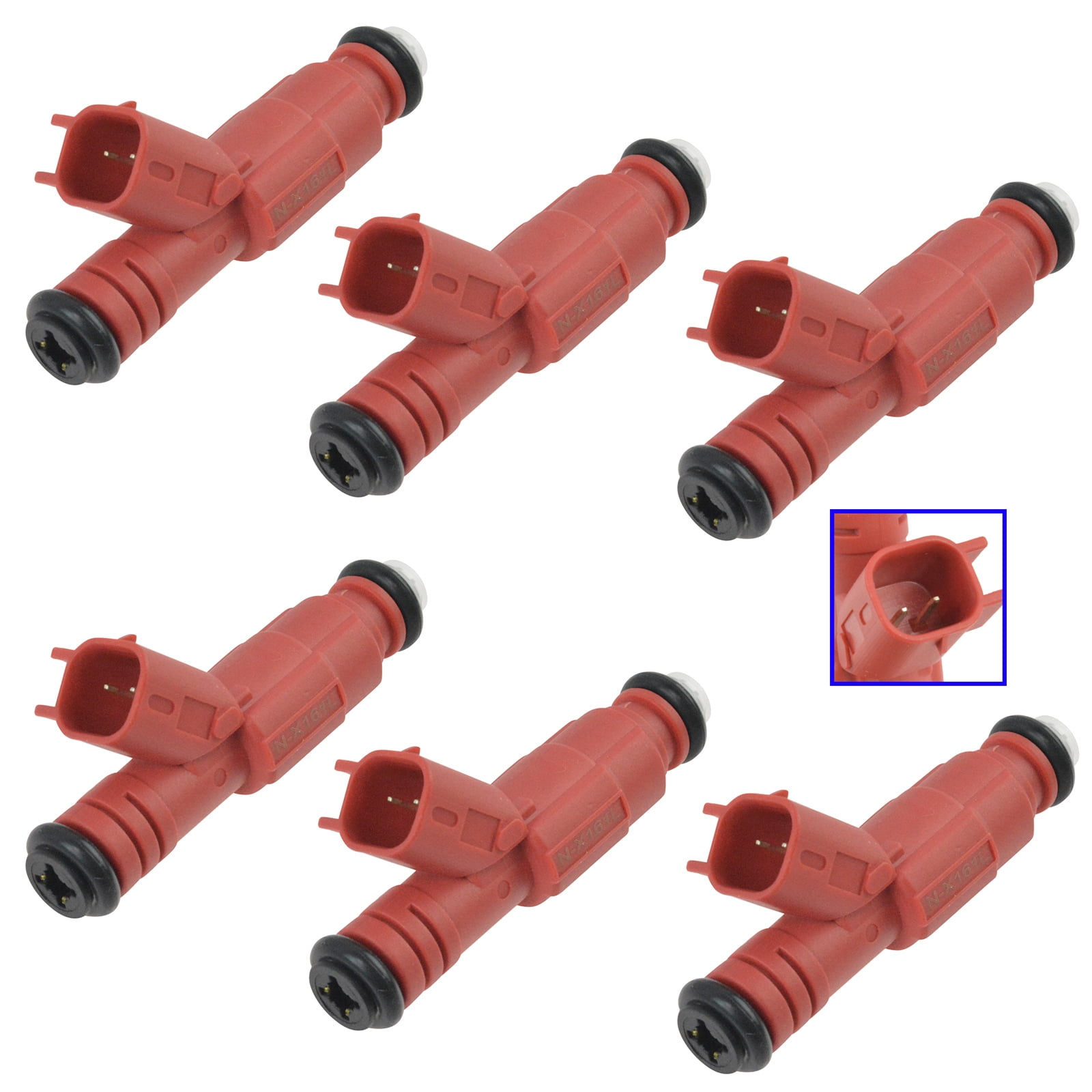 TRQ Fuel Injectors Kit Set of 6 for Dodge Dakota Ram 1500 Pickup Truck ...
