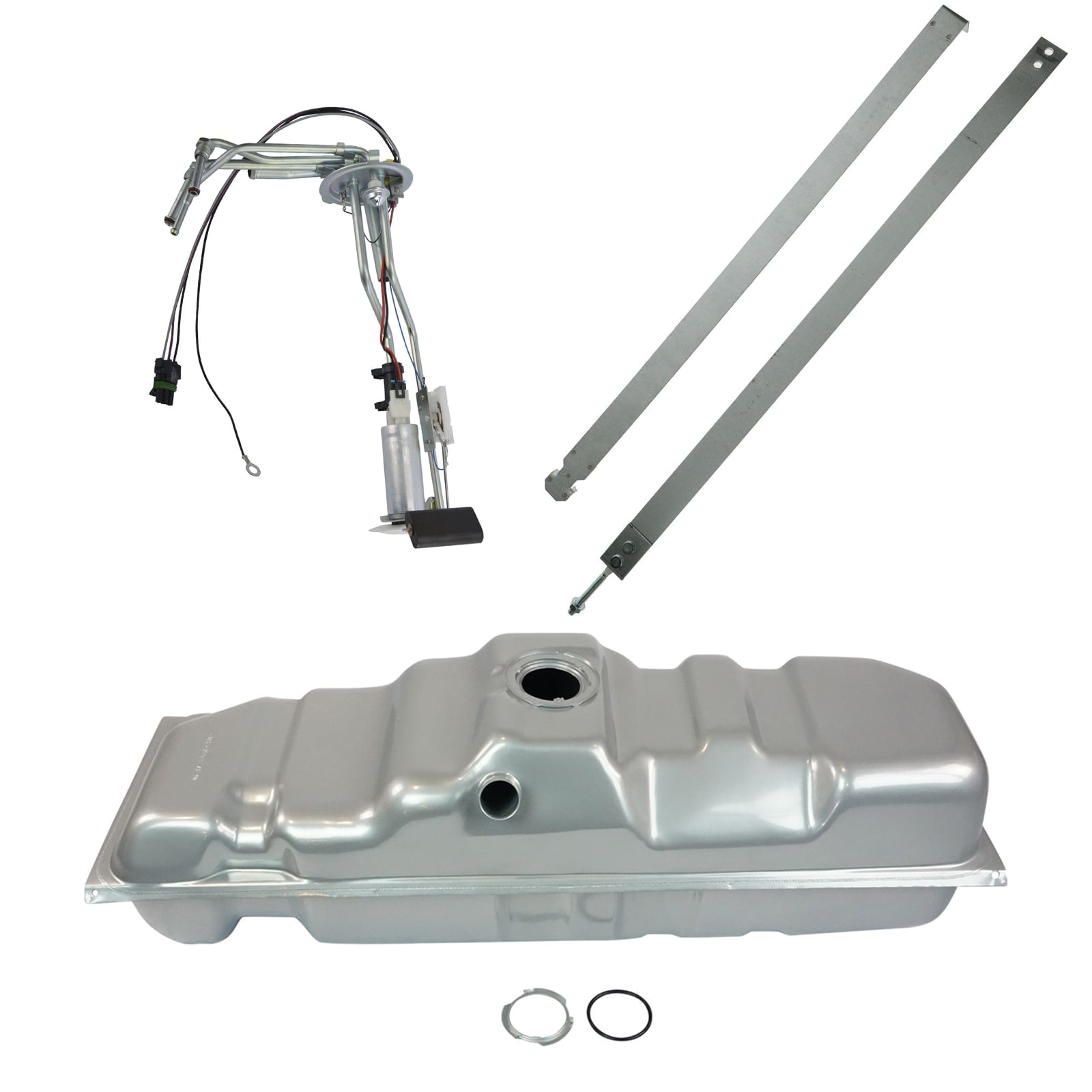 TRQ Fuel Tank with Straps & Electric Fuel Pump/Sending Unit Kit 25 Gallon 6 Bed FKA67518 Fits select: 1988-1995 CHEVROLET GMT-400, 1989-1995 GMC SIERRA