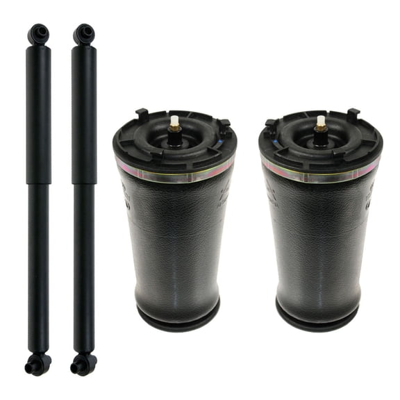 TRQ Gen II Rear Air Suspension Spring & Shock Kit of 4 for Buick Chevy Olds Saab SUV PAA51110 Fits select: 2002-2009 CHEVROLET TRAILBLAZER, 2002-2009 GMC ENVOY