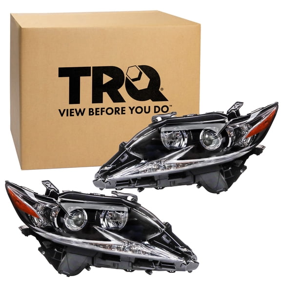 TRQ  Headlight Assembly Set Driver & Passenger Side LX2518158 LX2519158 Fits 2016-2018 Lexus ES300h ES350