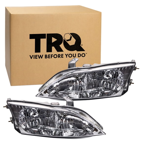 TRQ Headlight Assembly Set LX2502101 LX2503101 Fits 1997-2001 Lexus ES300