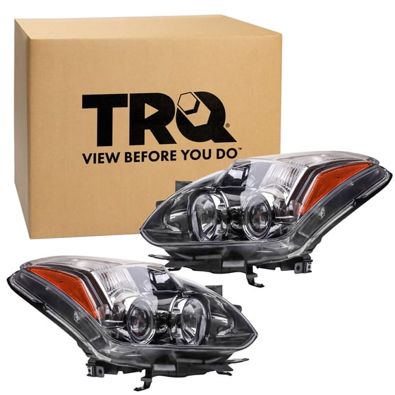 TRQ Headlight Assembly Set NI2502191 NI2503191 Fits 2010-2013 Nissan Altima