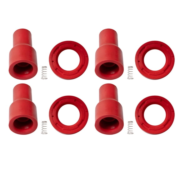 TRQ Ignition Coil Boot Set Red Performance Fits 13-16 Lexus 09-10 Pontiac 08-15 Scion 00-16 Toyota