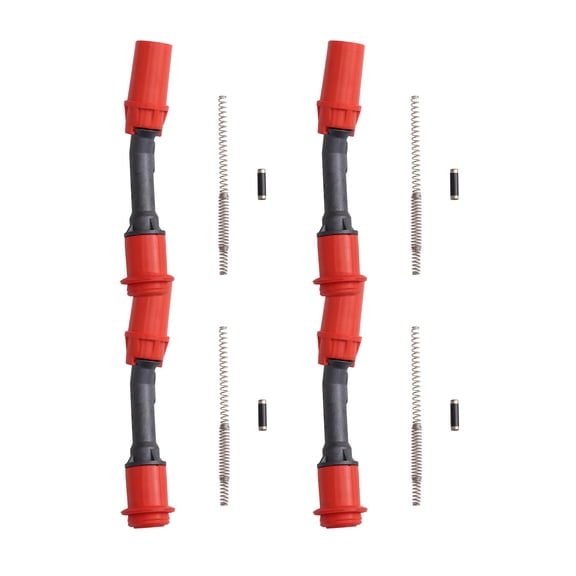 TRQ Ignition Coil Boot Set Red Performance Fits 2017-2018 Ford Escape 2014-2018 Fusion