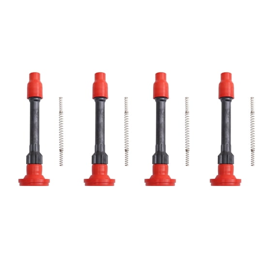 TRQ Ignition Coil Boot Set Red Performance Fits 2019-2020 Acura RDX 2017-2020 Honda Accord 2016-2020 Civic 2018-2019 Clarity CR-V Insight