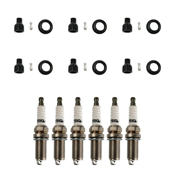 TRQ Ignition Coil Boots & Iridium Spark Plug Kit Set for Buick Cadillac Chevy GM ICA30069 Fits select: 2010-2019 CHEVROLET TRAVERSE, 2012-2019 CHEVROLET IMPALA