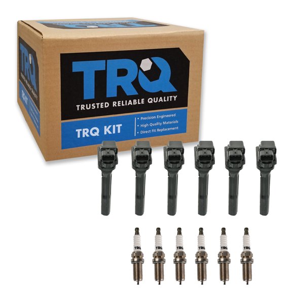 TRQ Ignition Coil & Iridium Spark Plug Kit Set for Chevrolet Suzuki V6 New ICA71697