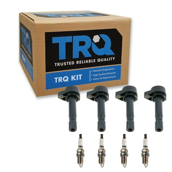TRQ Ignition Coil & Iridium Spark Plug Kit Set for 2006-2011 Honda Civic 1.8L ICA71663