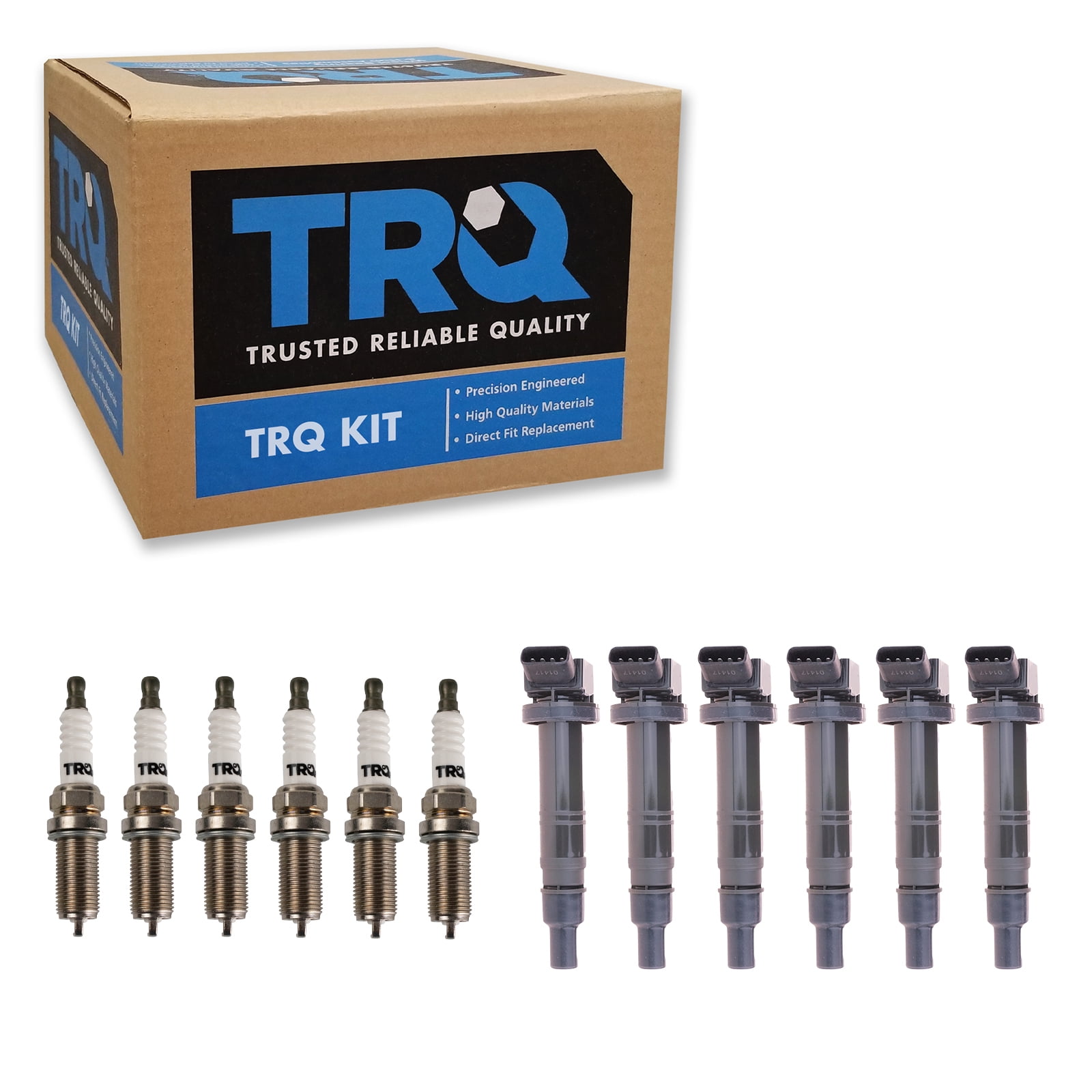 TRQ Ignition Coil & Iridium Spark Plug Kit Set for 4Runner FJ Tacoma Tundra 4.0L ICA71735