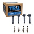 thumbnail image 1 of TRQ Ignition Coil & Iridium Spark Plug Kit Set for Acura EL Honda Civic 1.7 New ICA71716, 1 of 4