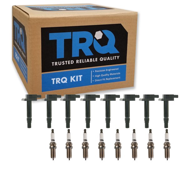 TRQ Ignition Coil and Spark Plug Kit 16 Piece Iridium Spark Plugs Fits 2003 Audi RS6