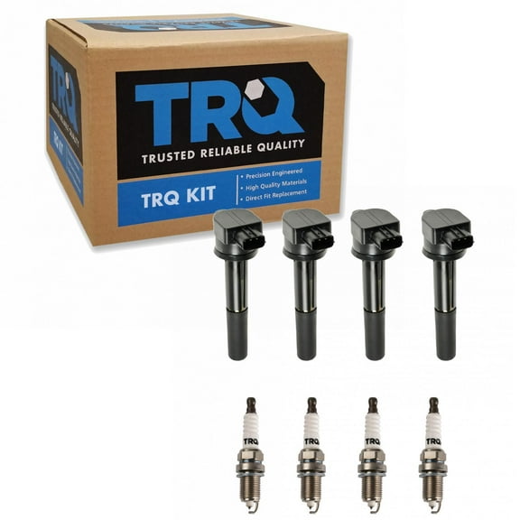 TRQ Ignition Coil & Iridium Spark Plug Kit Set for Chrysler Dodge Jeep ICA71801 Fits select: 2007-2017 JEEP PATRIOT, 2007-2017 JEEP COMPASS