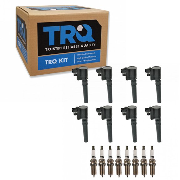 TRQ Ignition Coil & Iridium Spark Plug Kit Set for Ford Jaguar V8 New ICA71746 Fits select: 2002-2005 FORD THUNDERBIRD, 2000-2006 LINCOLN LS