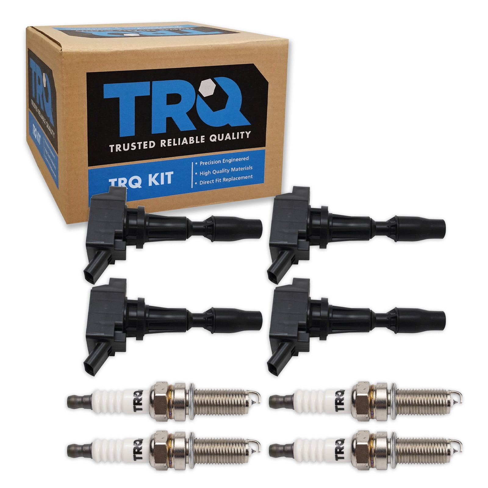 TRQ Ignition Coil & Iridium Spark Plug Kit Set for Hyundai Kia New TKA01370 Fits select: 2015-2019 HYUNDAI SONATA, 2017-2018 HYUNDAI SANTA FE SPORT