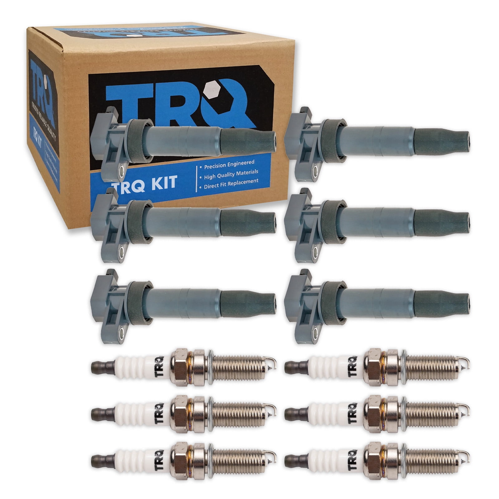 TRQ Ignition Coil & Iridium Spark Plug Kit Set for Hyundai Kia V6 New TKA01343 Fits select: 2011-2018 KIA SORENTO, 2010-2018 HYUNDAI SANTA FE