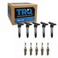 thumbnail image 1 of TRQ Ignition Coil & Iridium Spark Plug Kit Set for Land Rover Volvo New ICA71866, 1 of 4