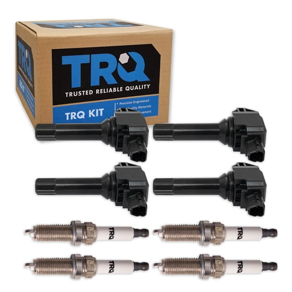 TRQ Ignition Coil & Iridium Spark Plug Kit Set for Subaru Legacy Outback 2.5L H4 TKA01375
