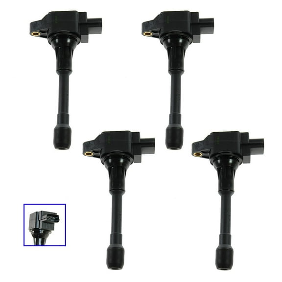 TRQ Ignition Coil KIT SET of 4 for Altima Cube Rogue Sentra Versa 1.6L 1.8L 2.0L ICA61586 Fits select: 2007-2018 NISSAN ALTIMA, 2008-2019 NISSAN ROGUE