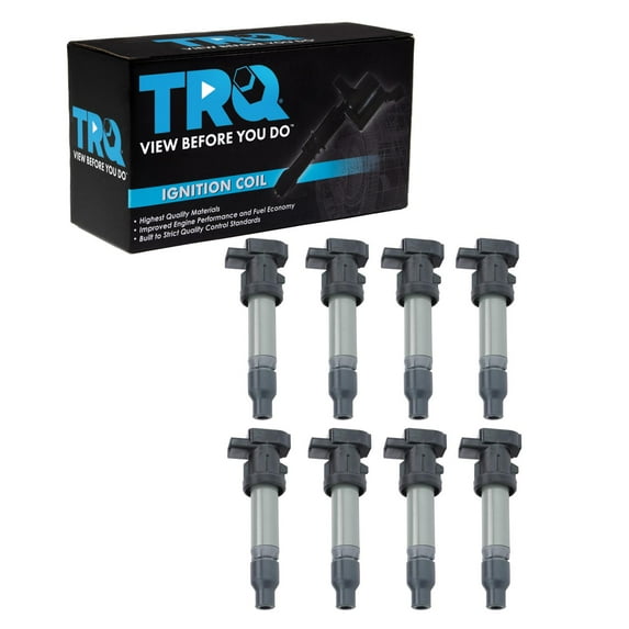 TRQ Ignition Coil KIT SET of 8 for 06 DTS Lucerne SRX STS V XLR V V8 4.4L 4.6L ICA61579 Fits select: 2006 CADILLAC COMMERCIAL CHASSIS, 2006 BUICK LUCERNE
