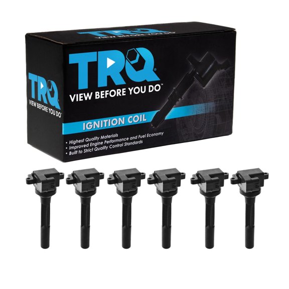 TRQ Ignition Coil Set 6 Piece Fits 1996-1997 Acura SLX 96-97 Honda Passport 96-97 Isuzu Rodeo Trooper